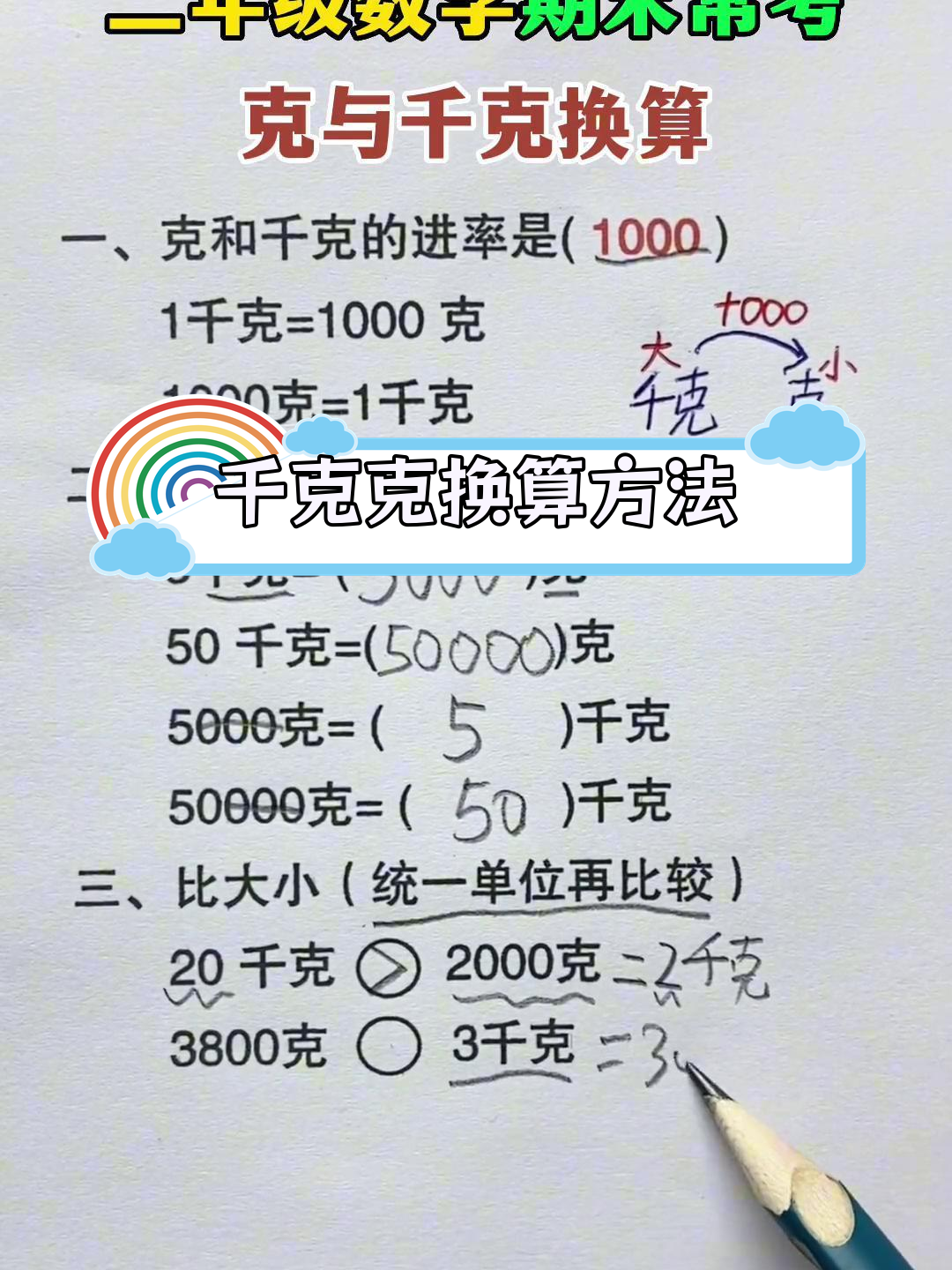 克与千克的换算技巧