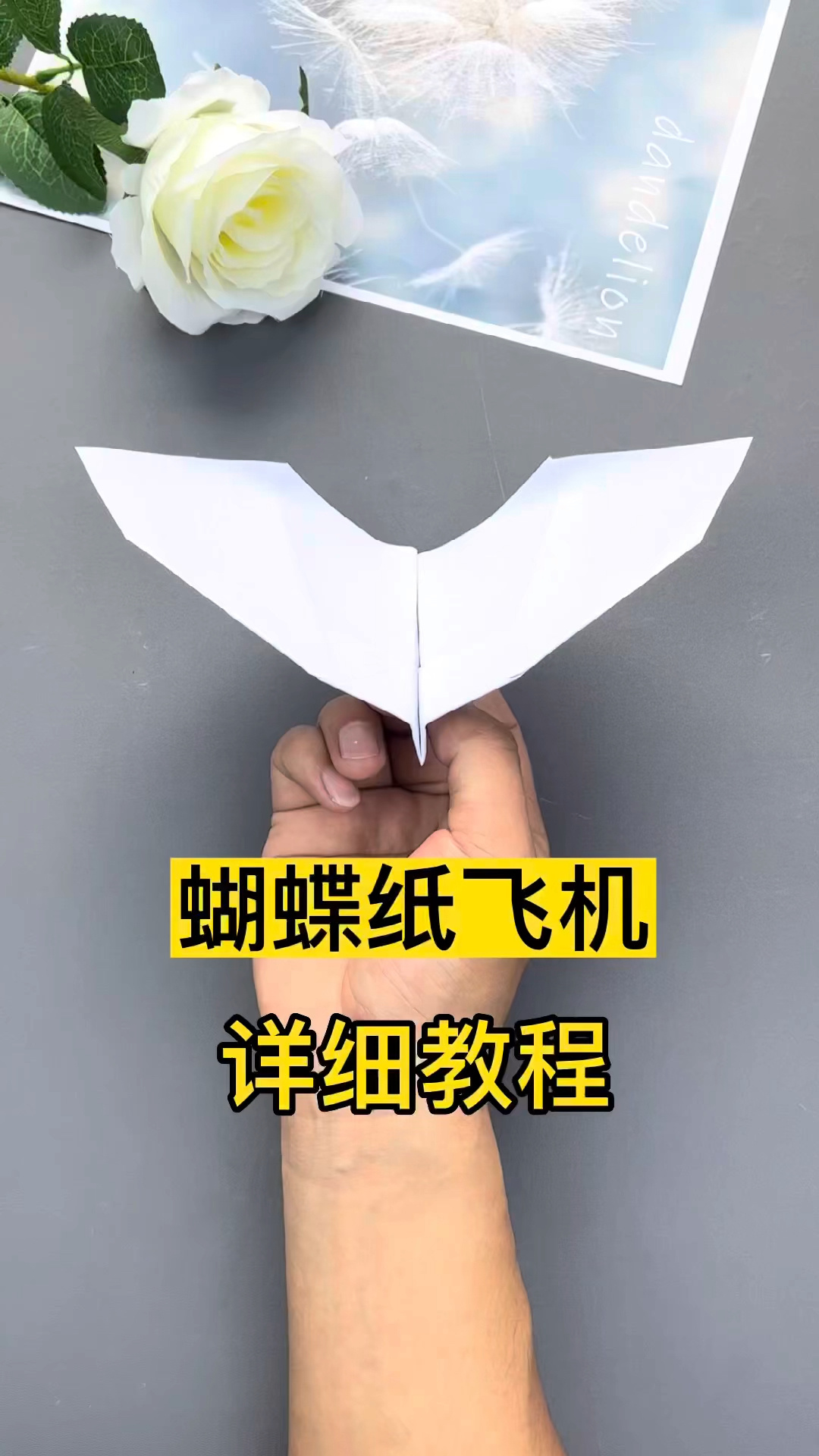 蝴蝶仿生振翅纸飞机详细教程-度小视