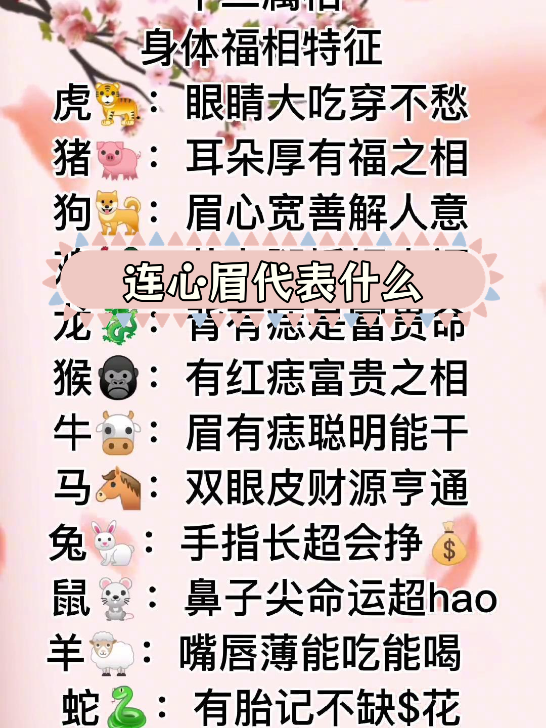 眉字代表什么动物