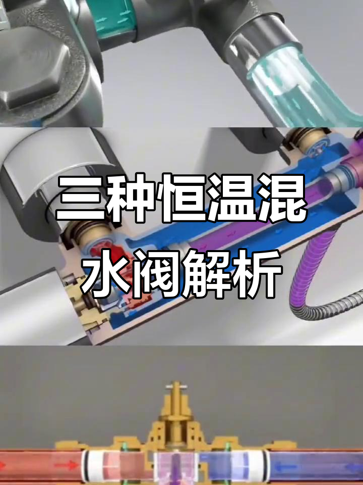恒温混水阀三种工作原理详解