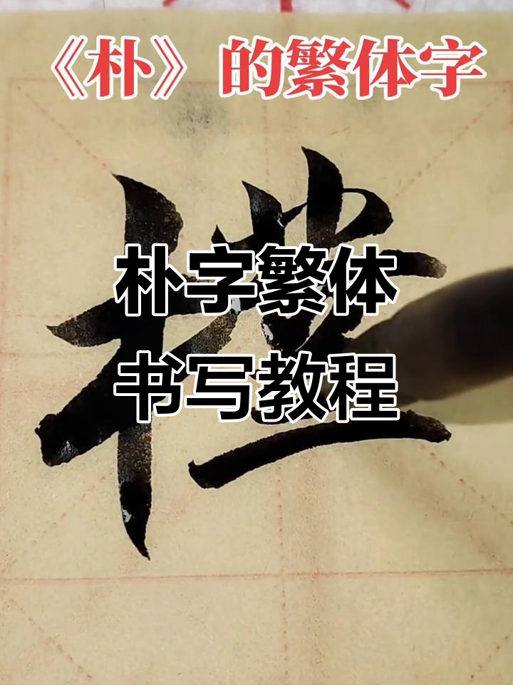 朴字的繁体写法,书法技巧大揭秘
