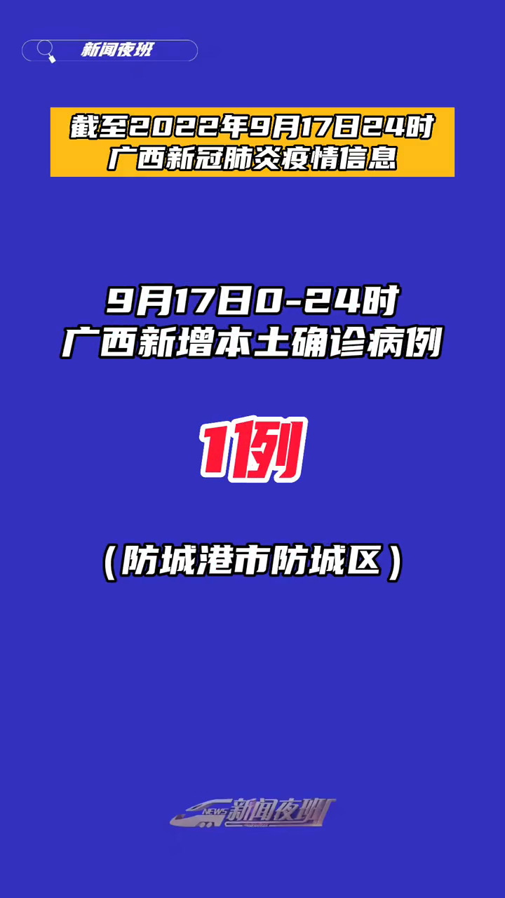 广西新增本土确诊病例1例本土无症状感染者28例