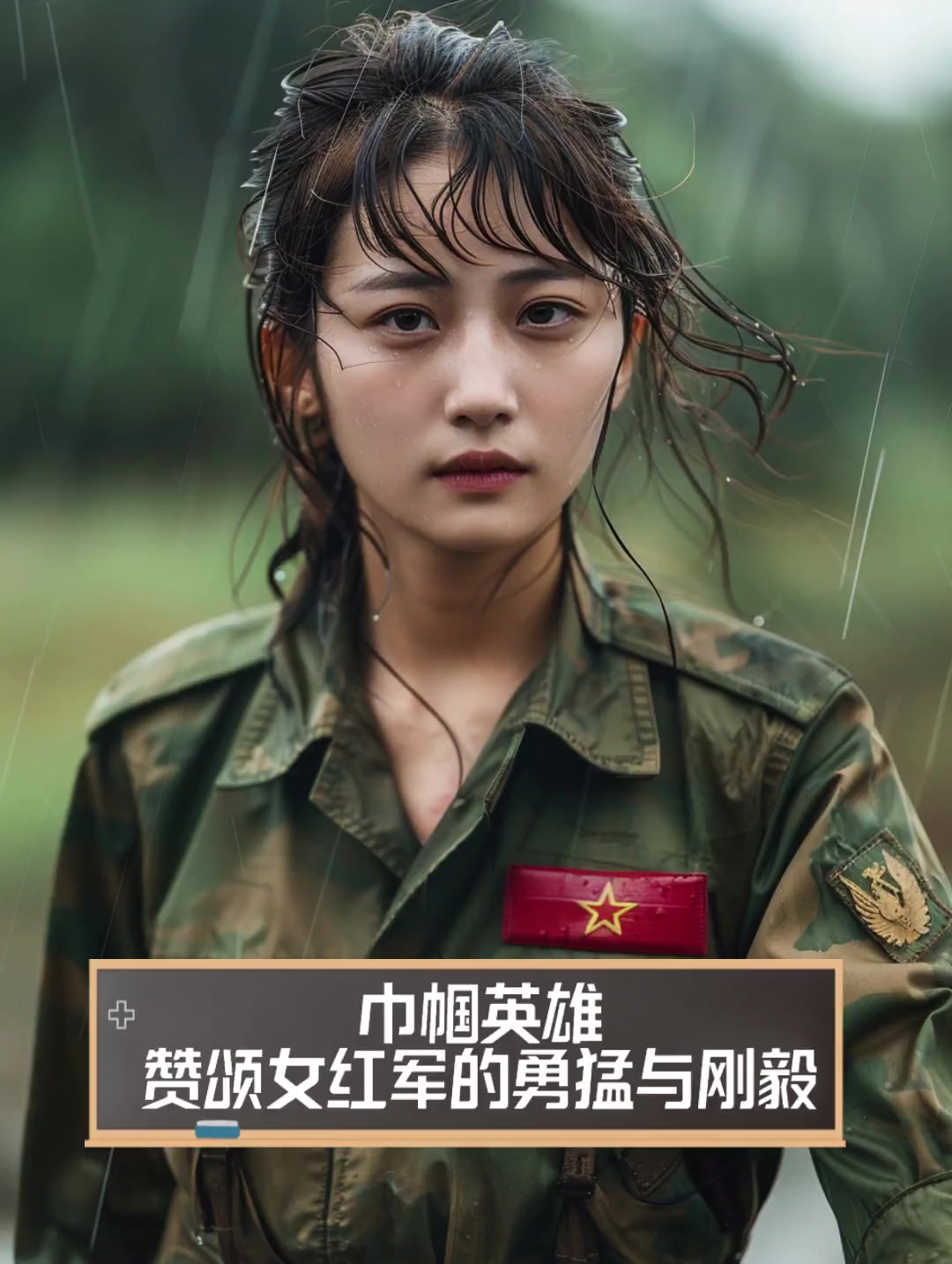 巾帼英雄,赞颂女红军的勇猛与刚毅