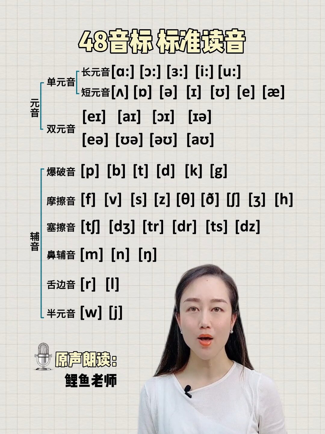 48个国际音标标准发音,建议收藏反复学习