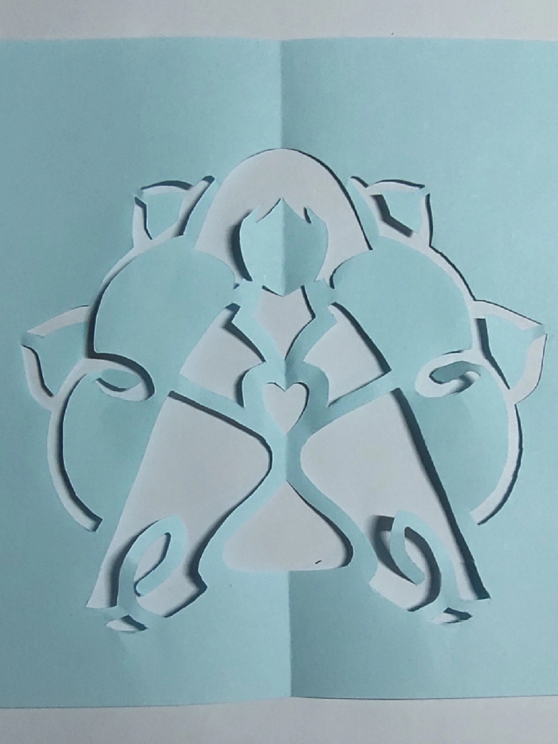 散兵命座剪纸制作过程