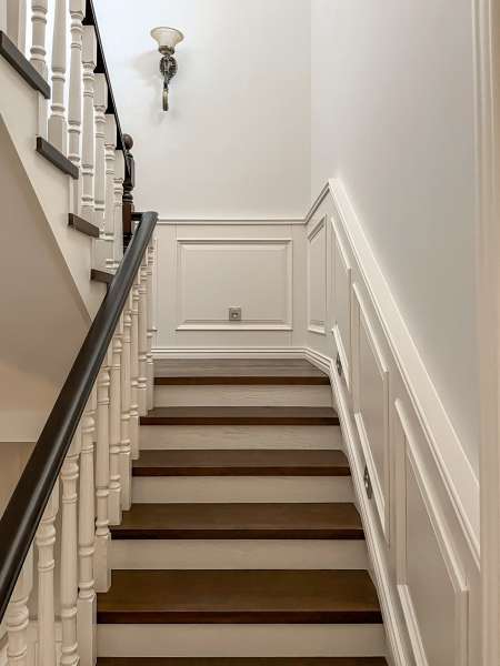 美式楼梯墙裙护墙板带来的氛围感