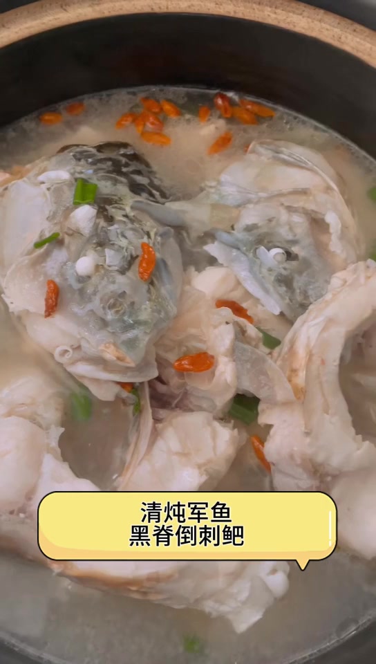 清炖军鱼,黑脊倒刺鲃