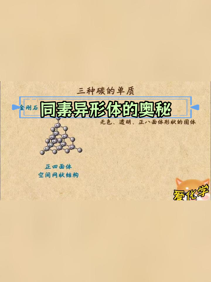 碳的同素异形体:钻石与石墨