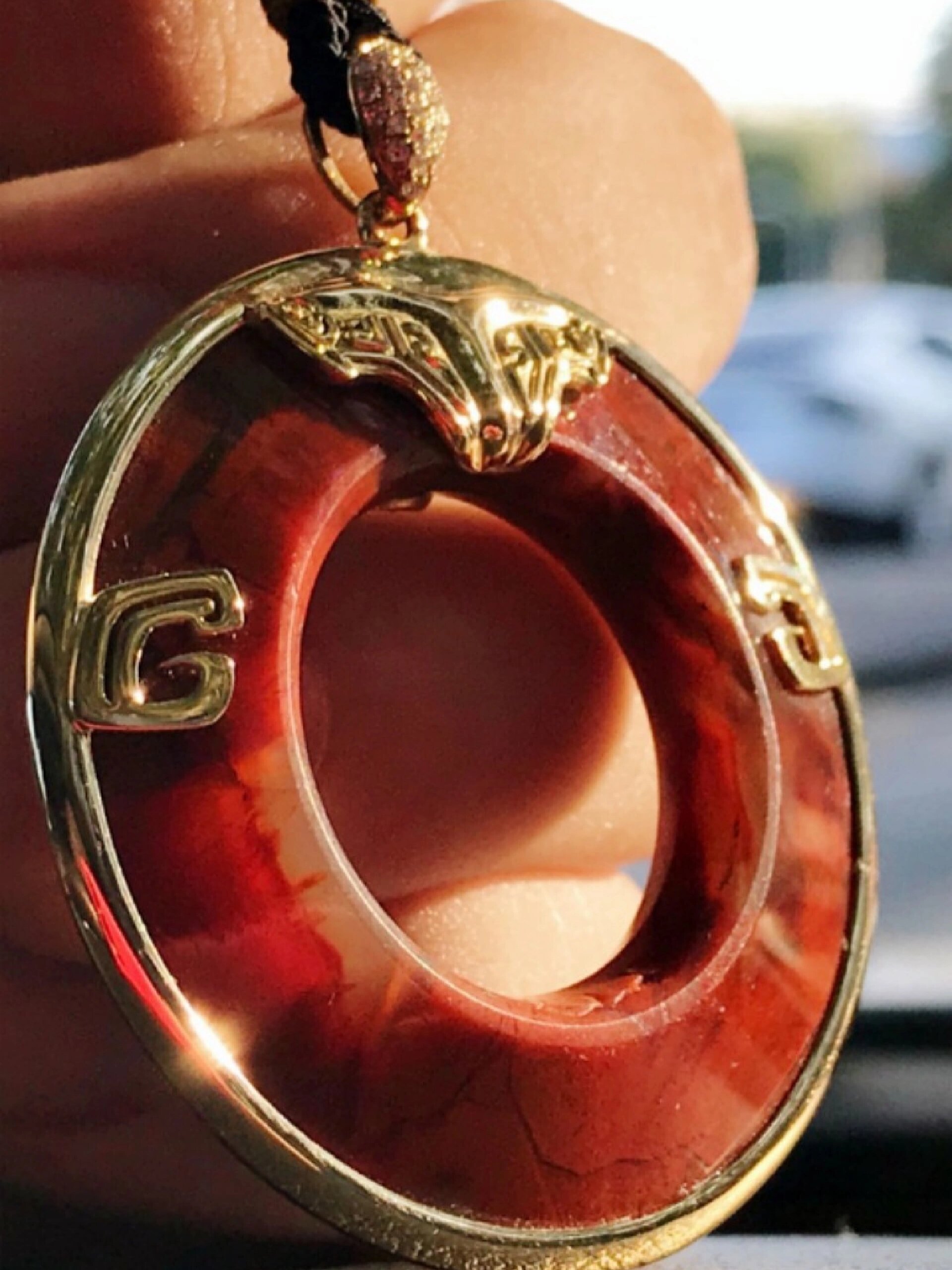 红缟玛瑙环,从繁到简,中途修改两次设计