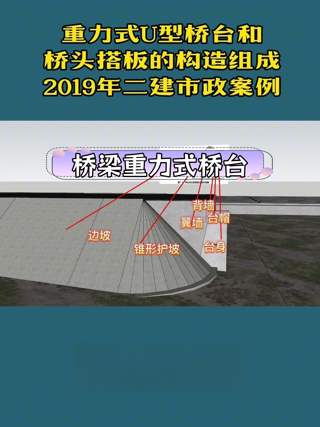 重力式u型桥台与搭板构造解析