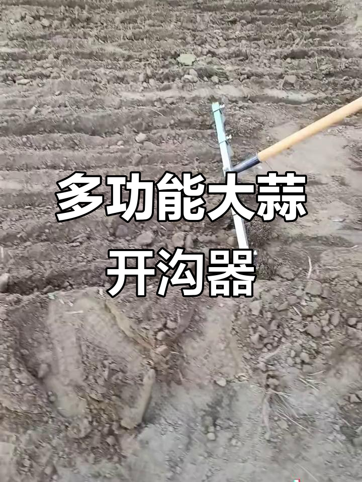 大蒜开沟起垄神器,轻松调节宽度种蔬菜