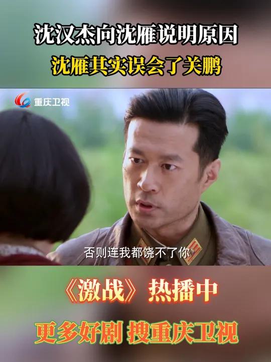 沈汉杰向沈雁说明原因,沈雁其实误会了关鹏 激战 电视剧推荐 影视