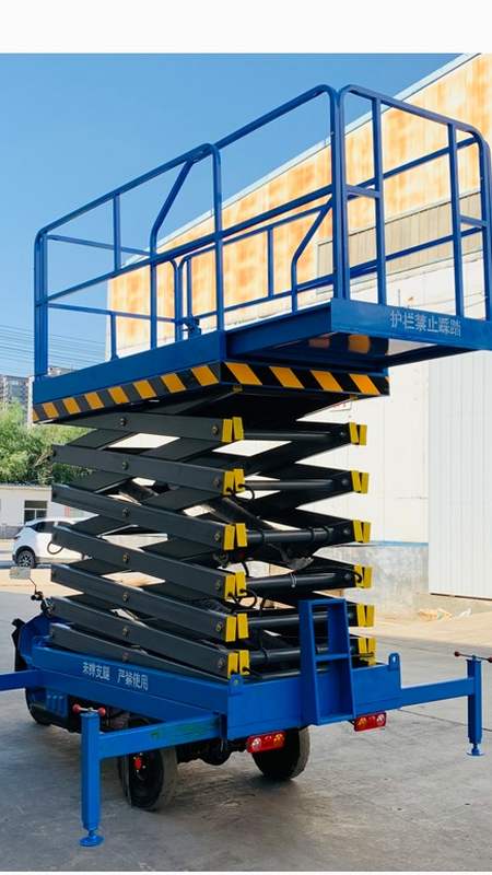 三轮车车载升降机 电动液压升降平台 剪叉作业平台 亚圣机械-度小视