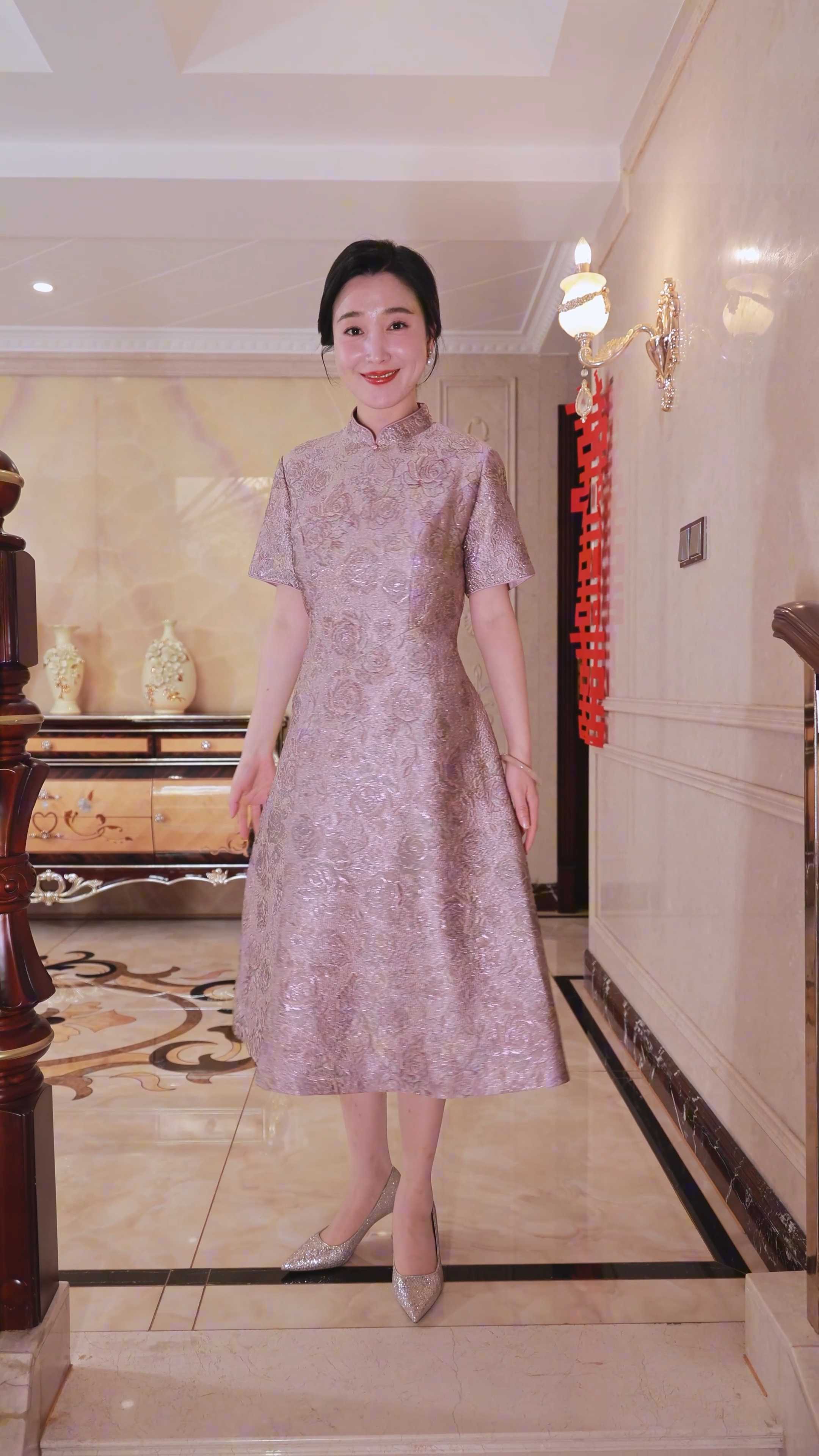 喜妈妈旗袍,优雅如你,温柔了岁月 ~ 喜妈妈 高级感礼服 喜妈妈喜婆婆