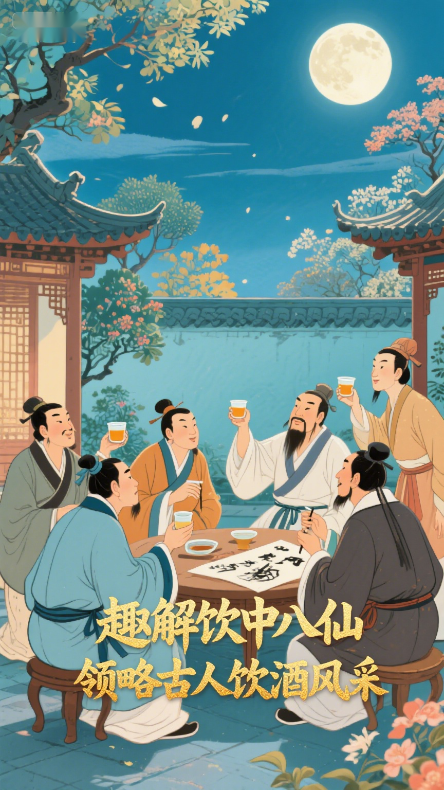 趣解饮中八仙,领略古人饮酒风采