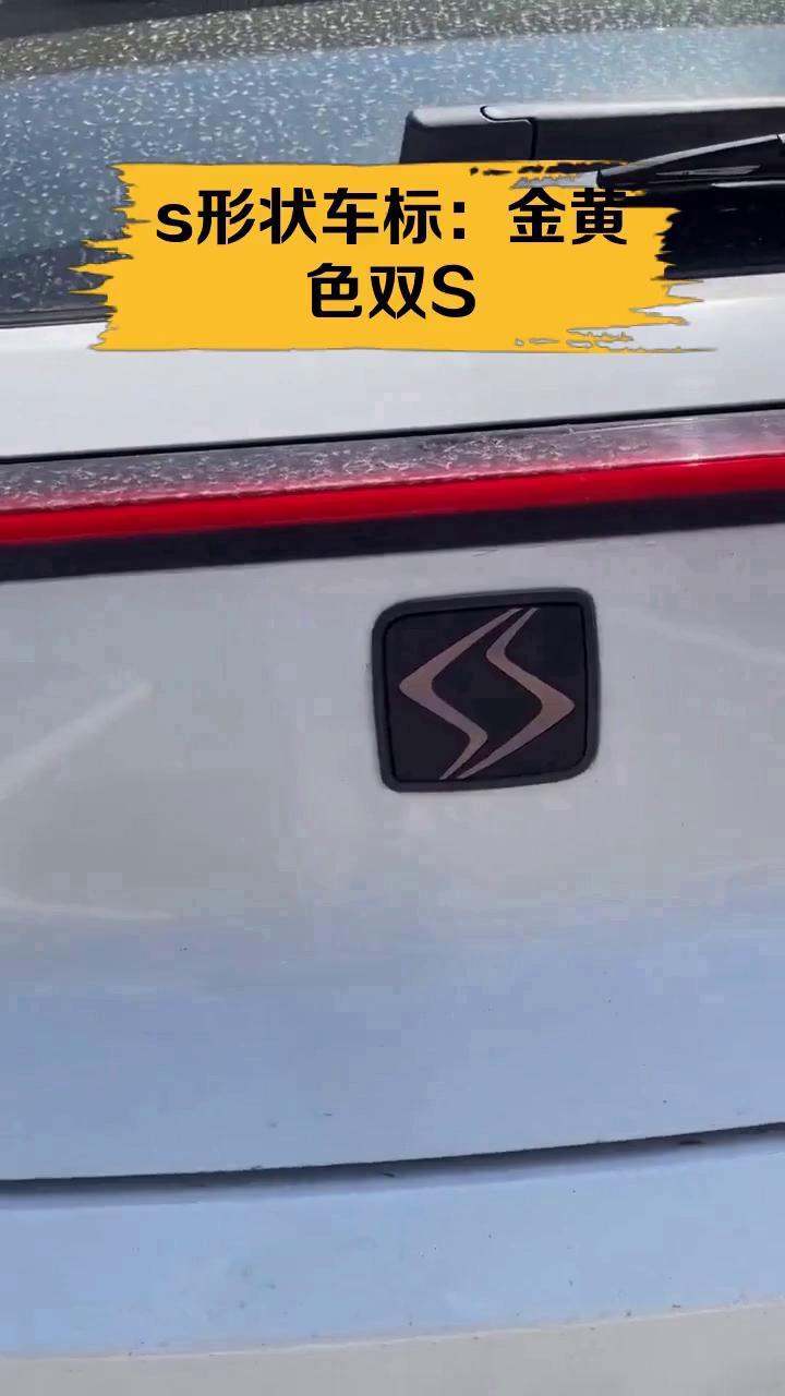 s形状车标:金黄色双s