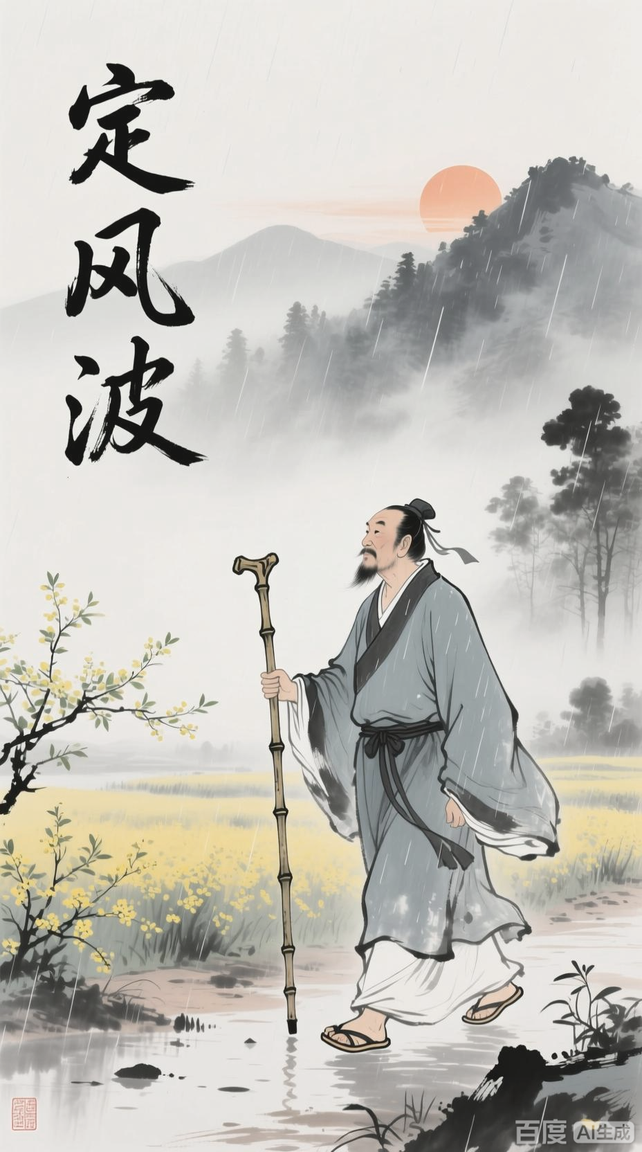 苏轼《定风波》逐句诗意解读