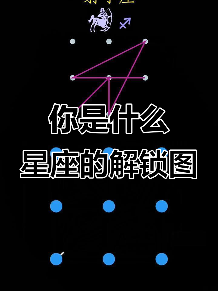 你的星座手机解锁图案是什么?快来看看吧!