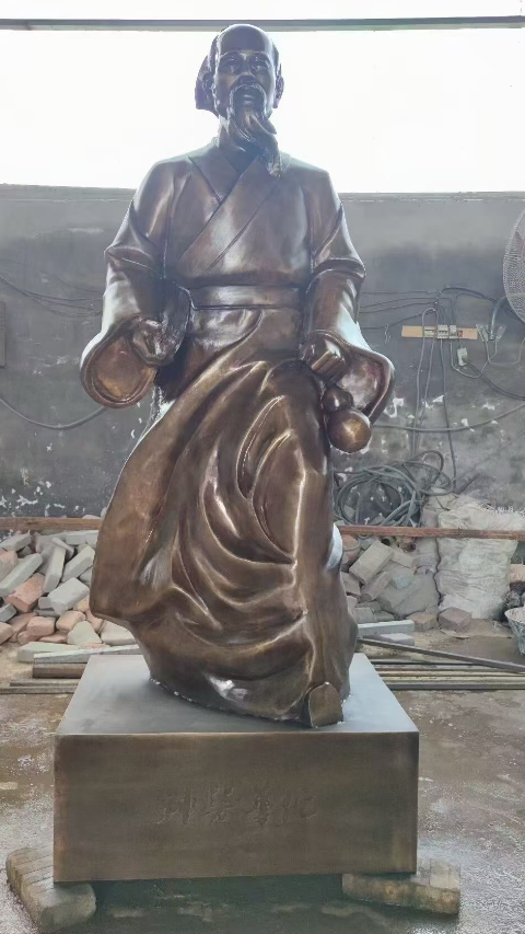 校园铸铜雕塑,人物雕塑,力量的传递