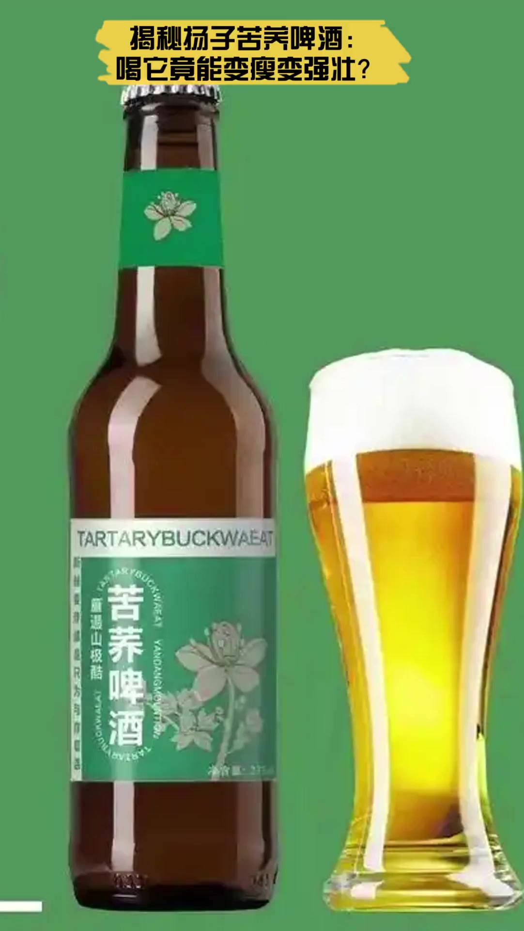 揭秘扬子苦荞啤酒:喝它竟能变瘦变强壮?