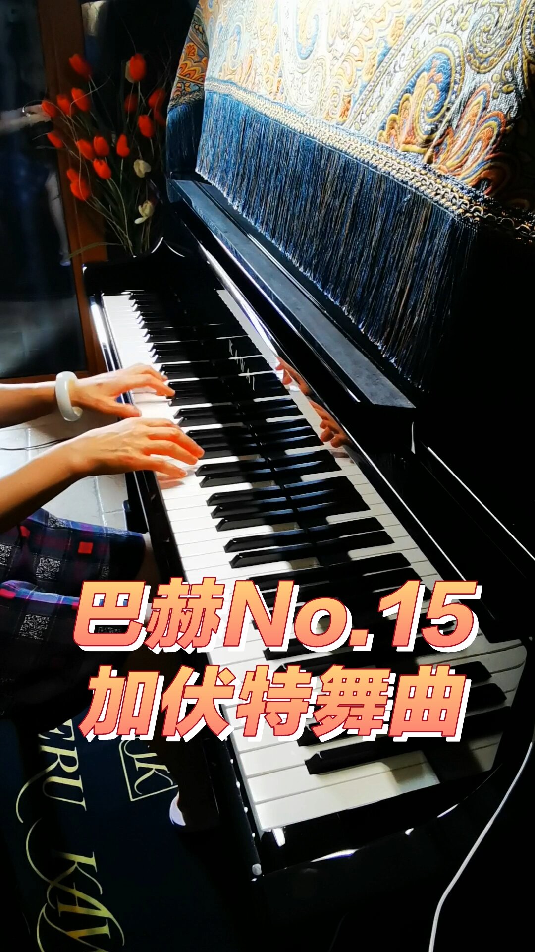 退休自学钢琴|巴赫初级15《加伏特舞曲》