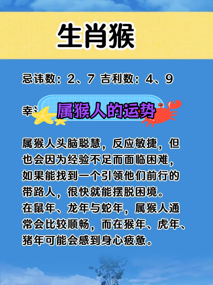属猴人各生肖的运势(属猴人各生肖的运势如何)