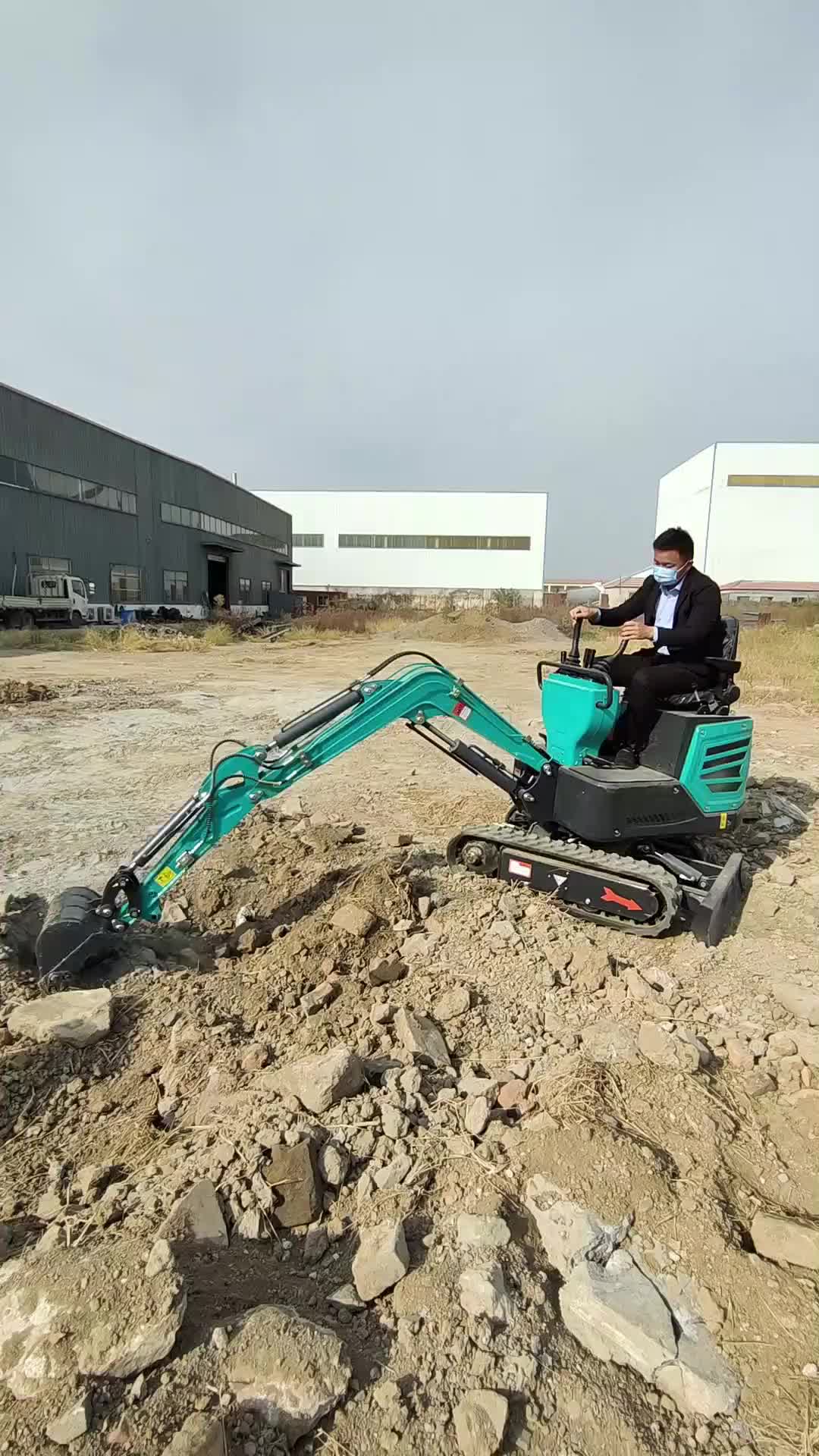 农用果园工程微挖小型挖掘机家用挖土多功能迷你微型挖掘机1吨2吨