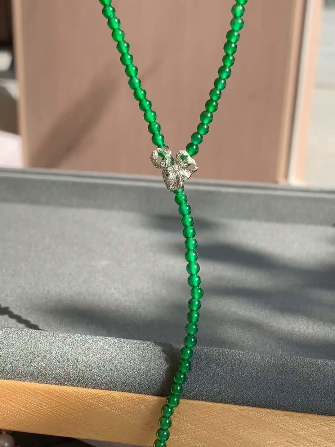 翡翠小米珠 项链百搭 人手一条必备-度小视