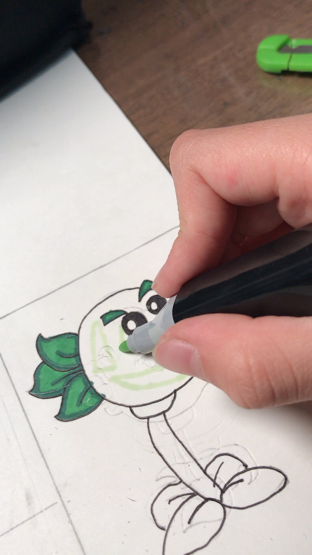 今日画作:双重豌豆射手