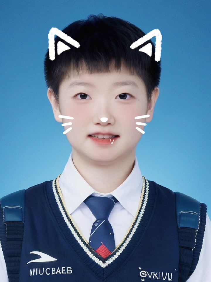 幼儿园证件照,小太阳孙颖莎