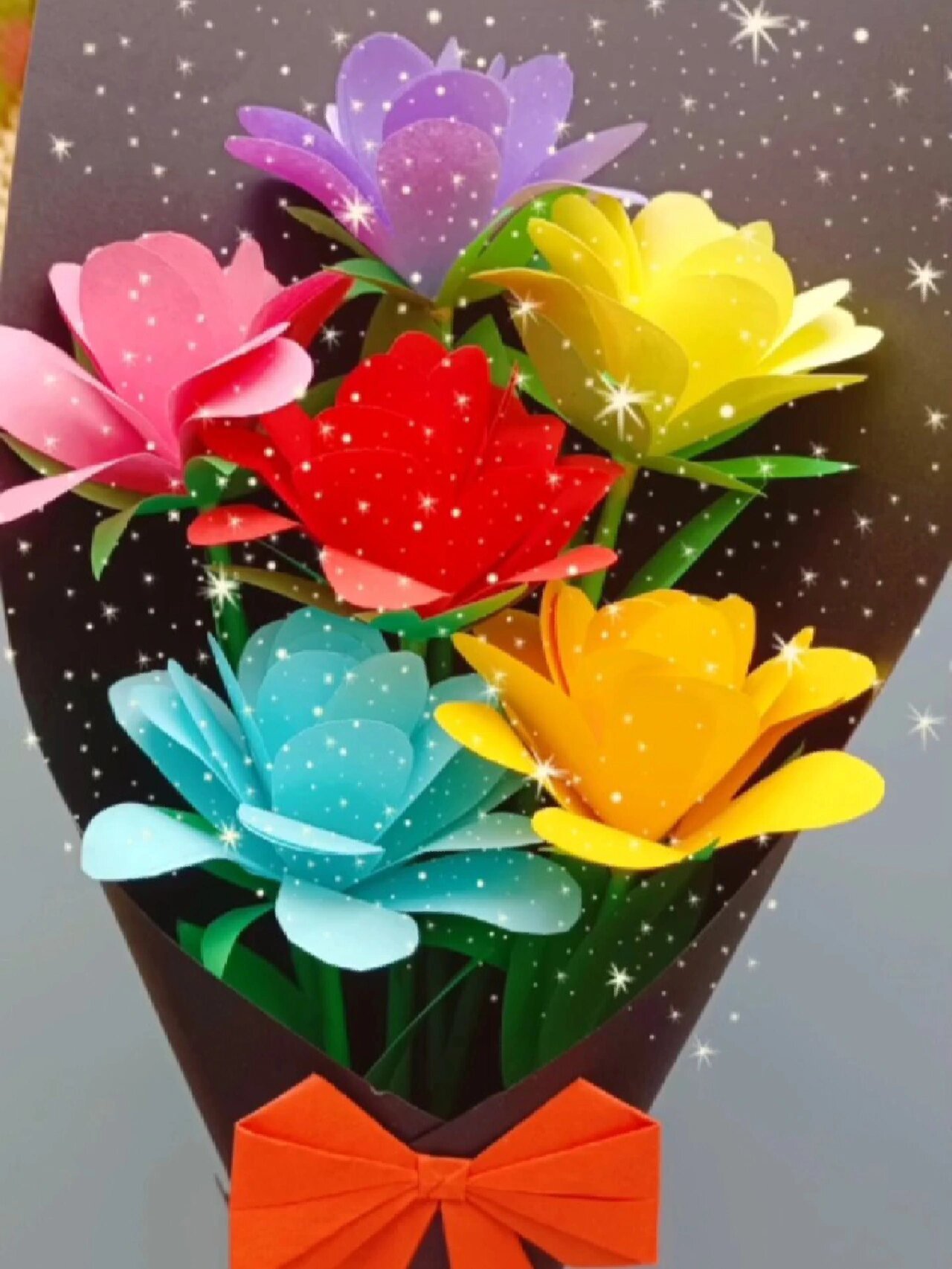 七夕情人节创意手工花束