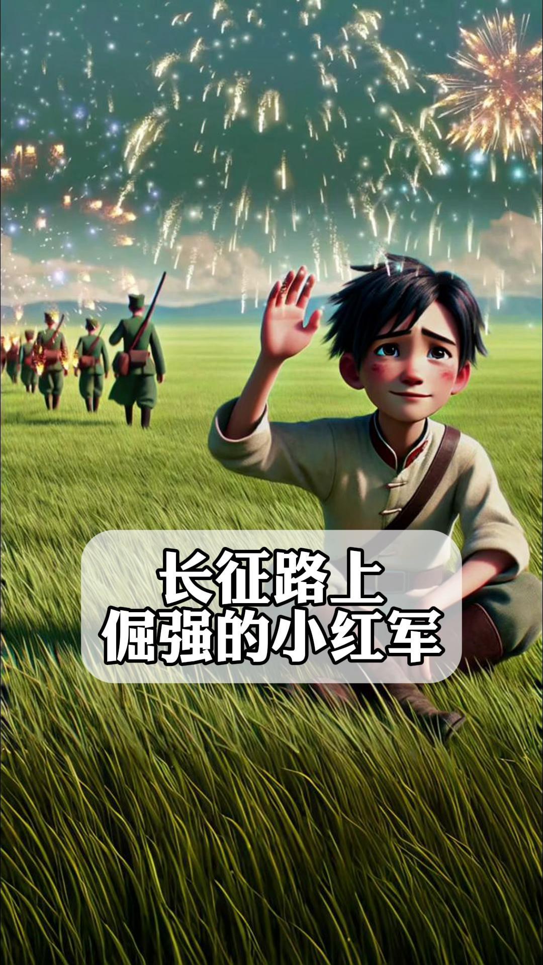 长征路上,倔强的小红军