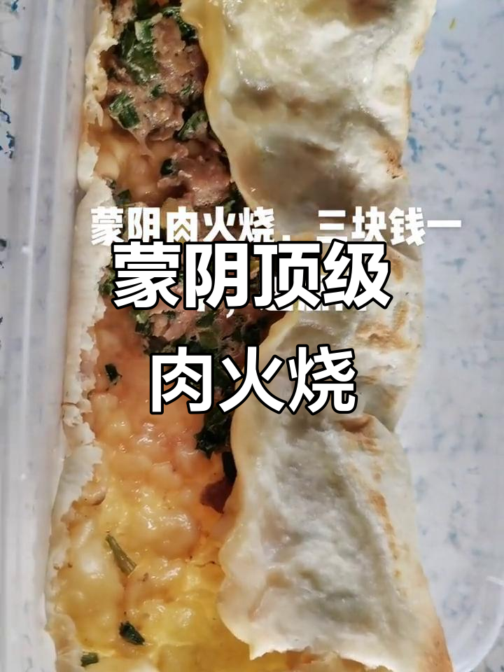 蒙阴肉火烧,30元一斤的顶级美味