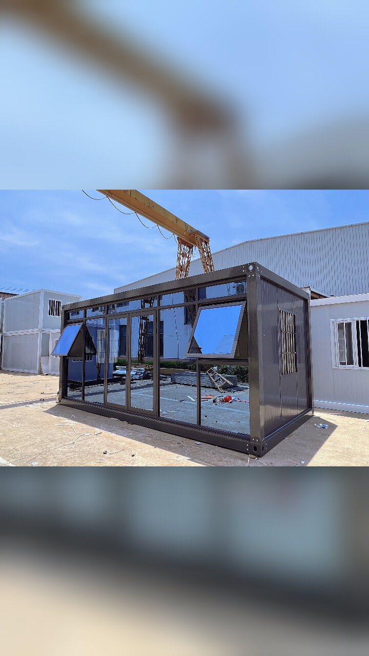 集装箱移动玻璃幕墙阳光房简易办公活动板房