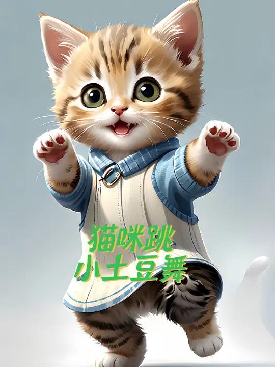 可爱萌宠猫咪跳小土豆舞蹈 11百大萌主 会跳舞的猫咪 猫咪的迷惑行为