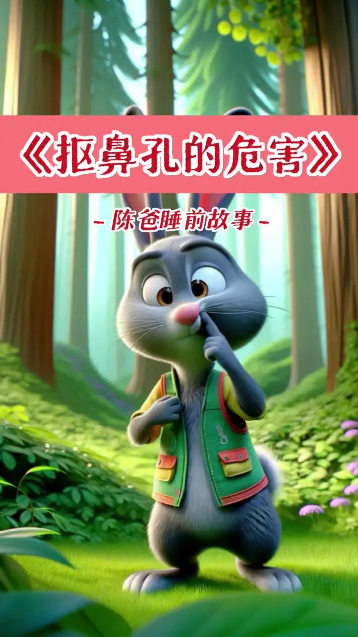 儿童睡前启蒙故事《抠鼻孔的危害》亲子阅读育儿有声绘本 这个故事