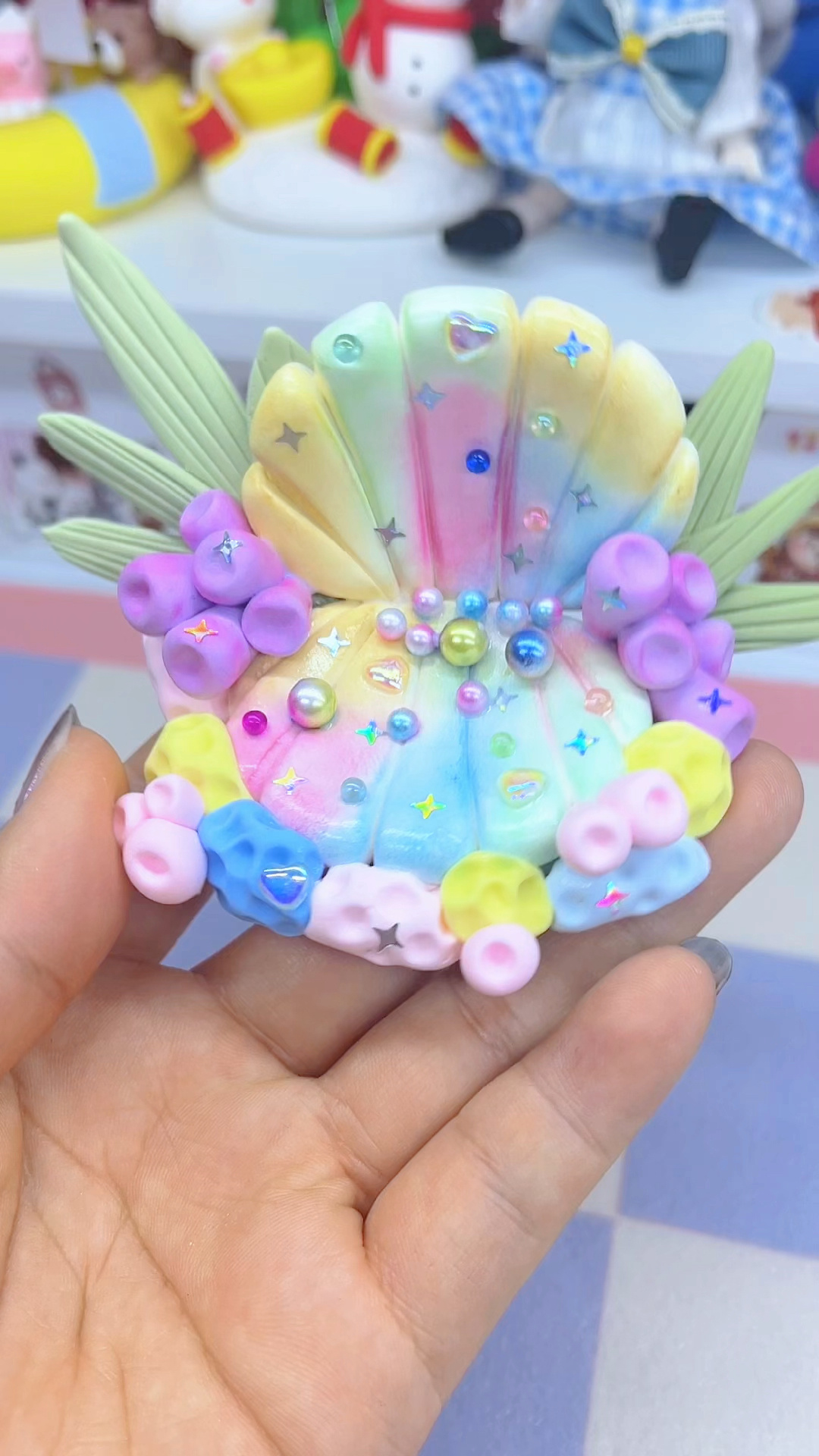 超轻粘土幻彩贝壳