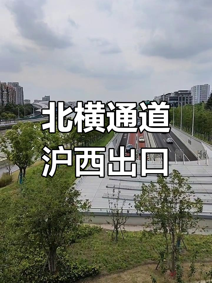 沪西北横通道首个出入口