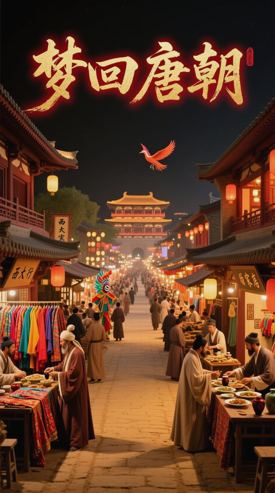 唐朝街景,繁华再现