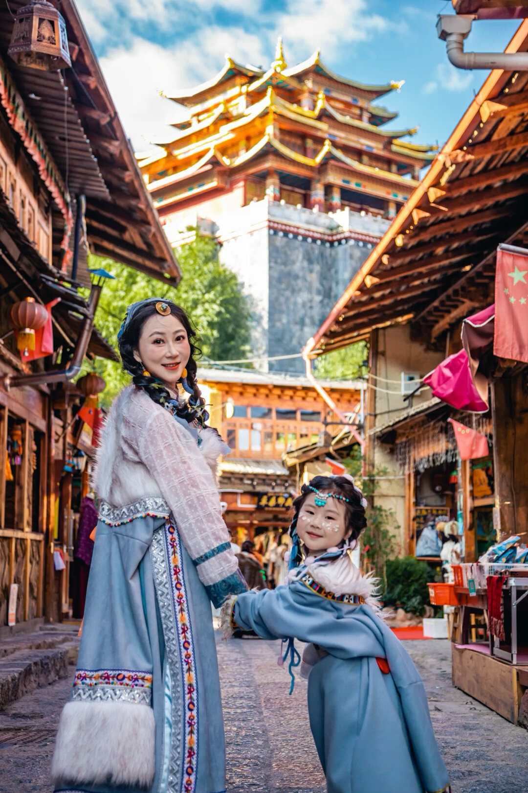 香格里拉独克宗古城300家旅拍 总能找到适合