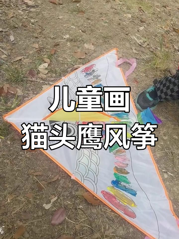 小朋友涂色猫头鹰风筝,创意十足!