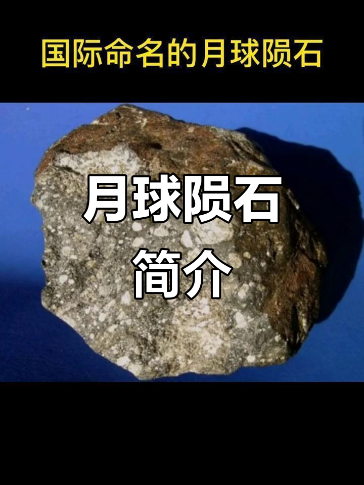 月球陨石揭秘:国际命名与样本分析