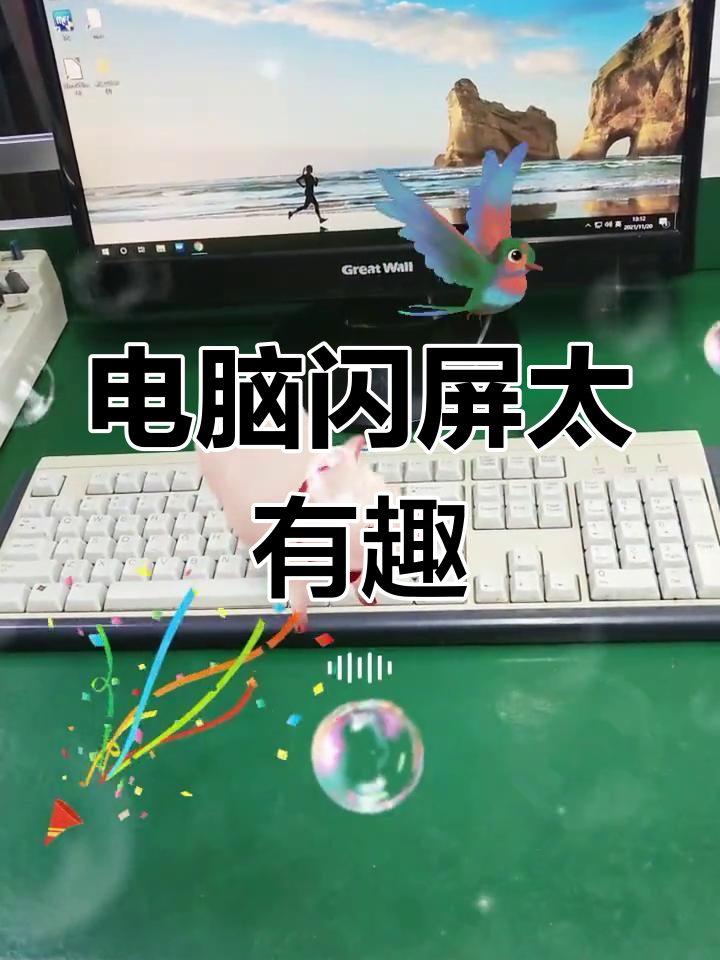 电脑为什么闪屏