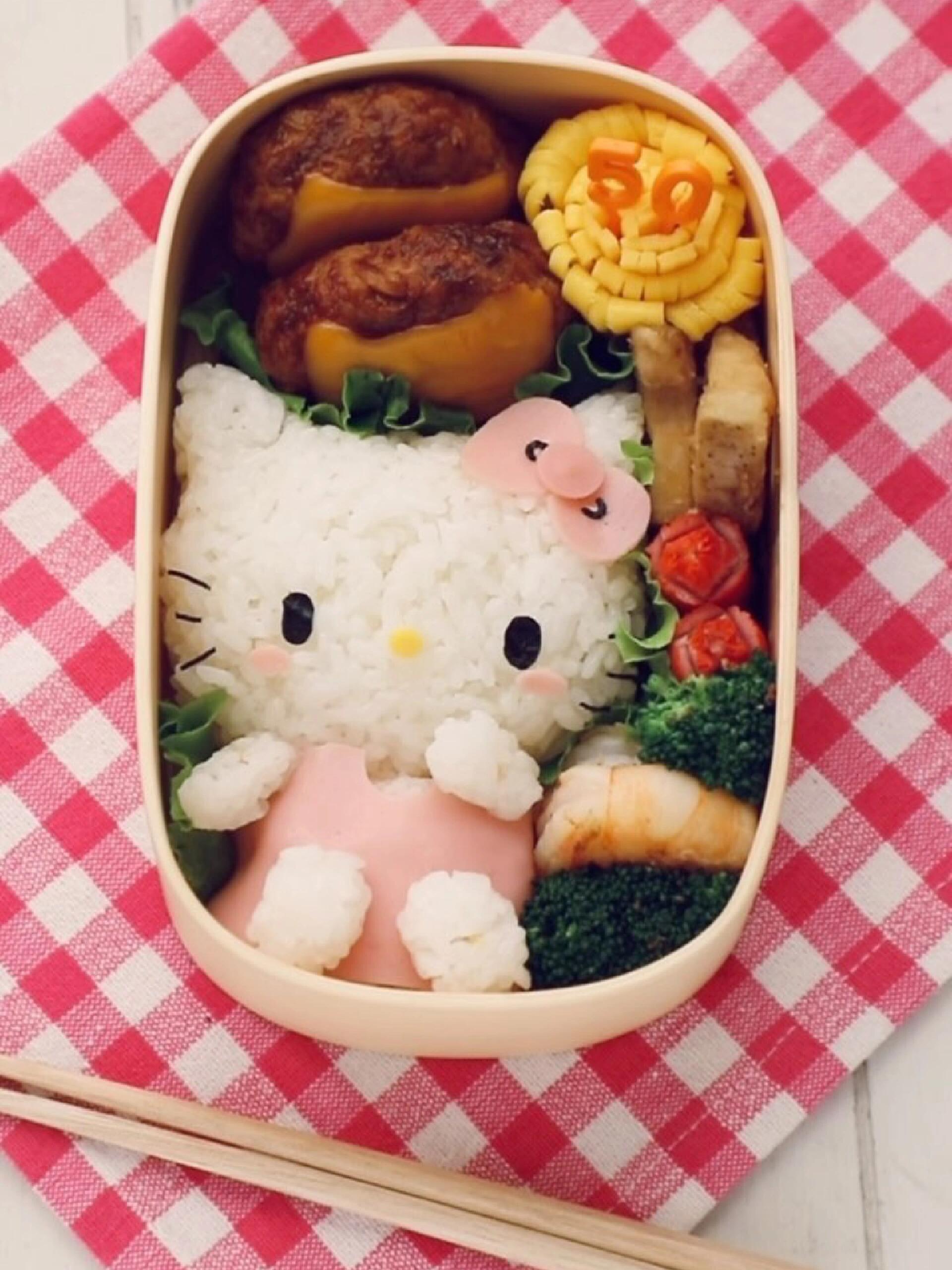 来一份可爱的hellokitty便当