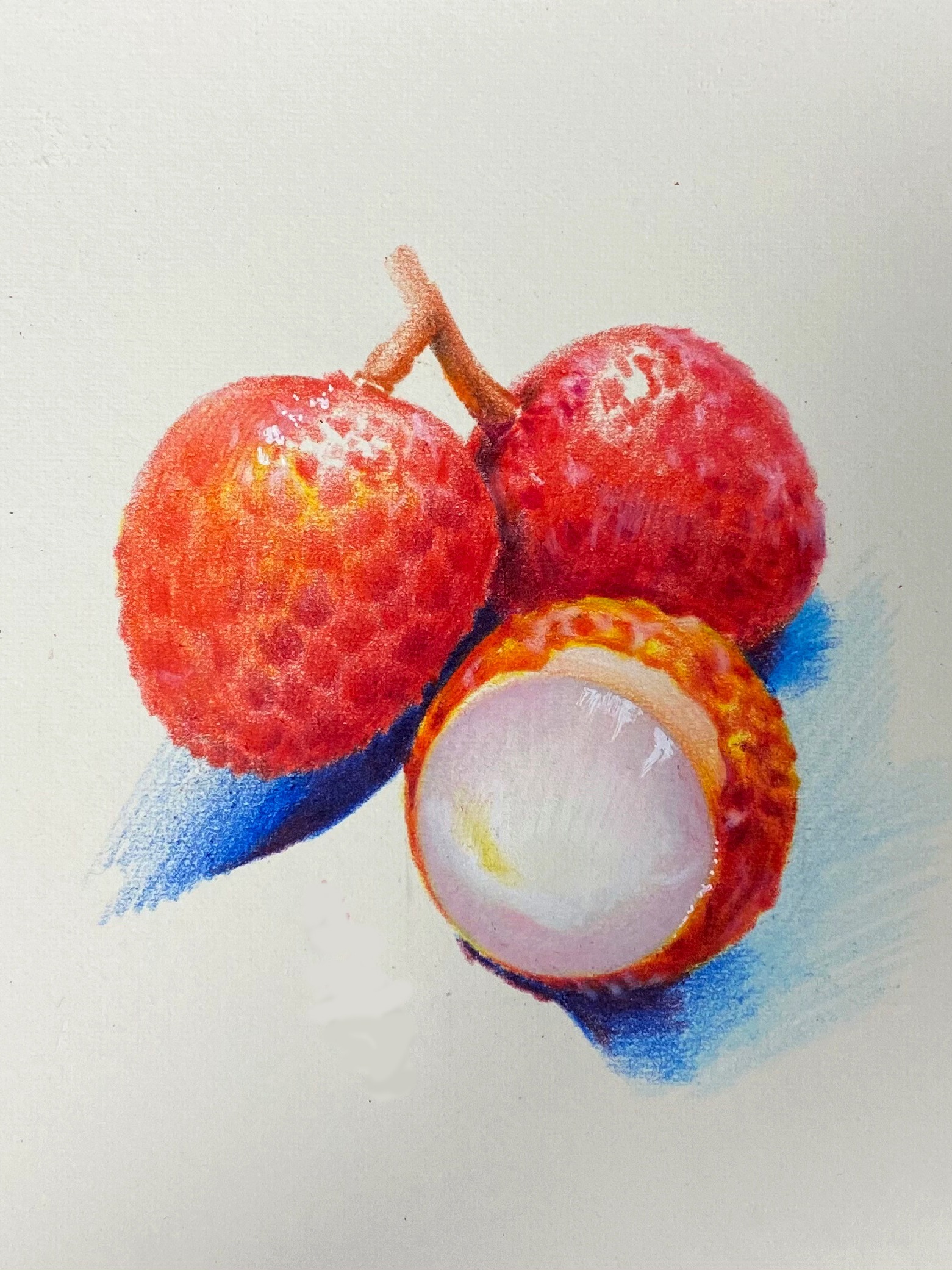 超详细荔枝画法,给我十分钟,我教会你画