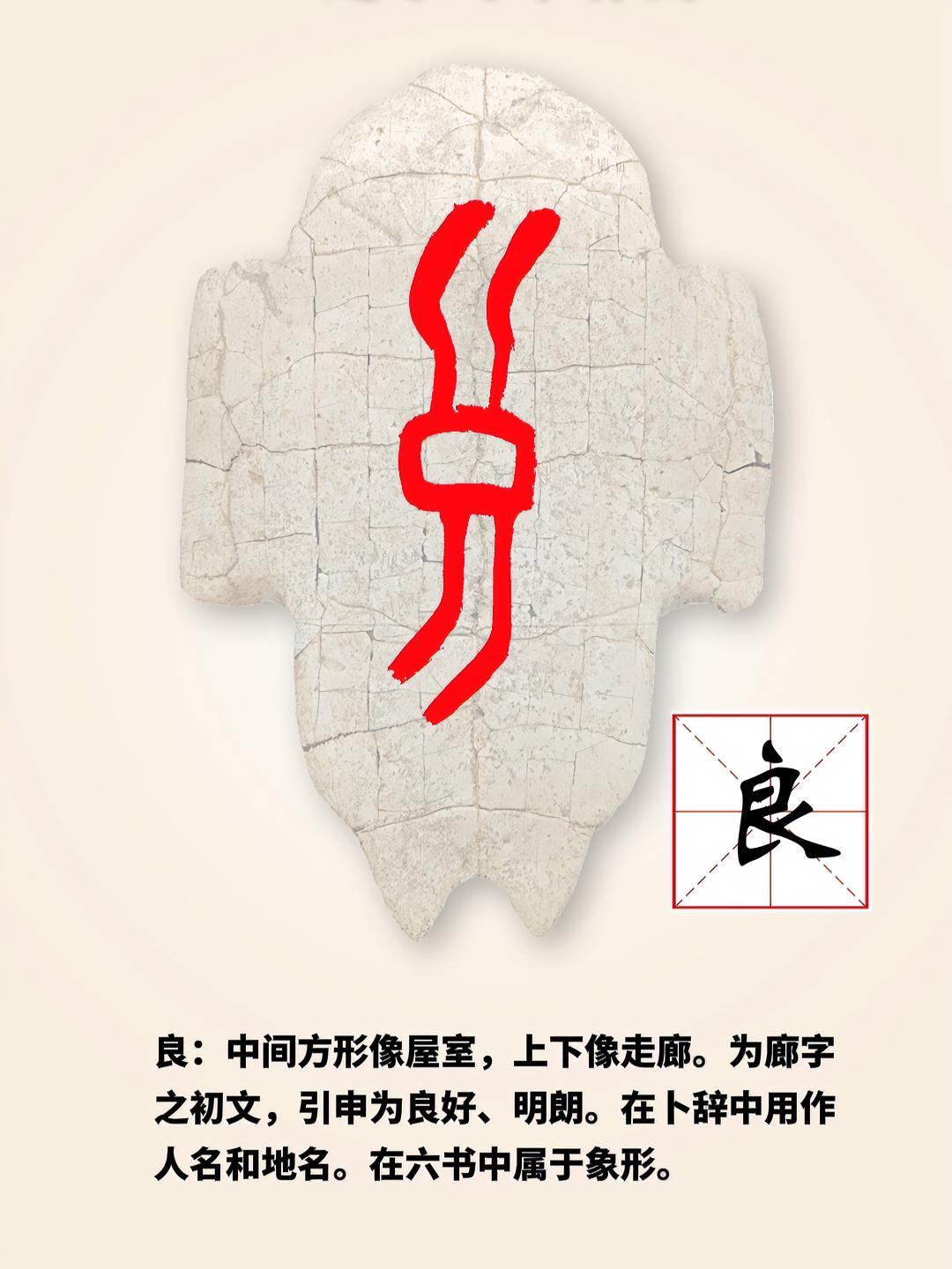 一起学习甲骨文良安阳甲骨文素材来源中国文字博物馆微信公众号安阳融