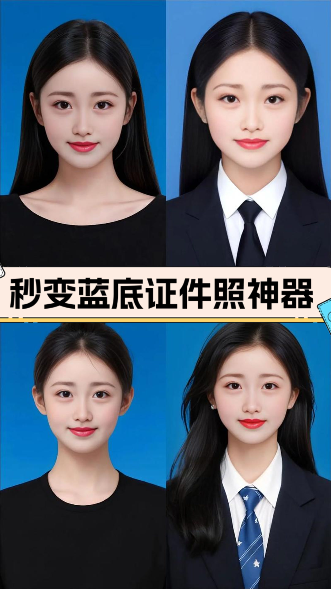 秒变蓝底证件照神器