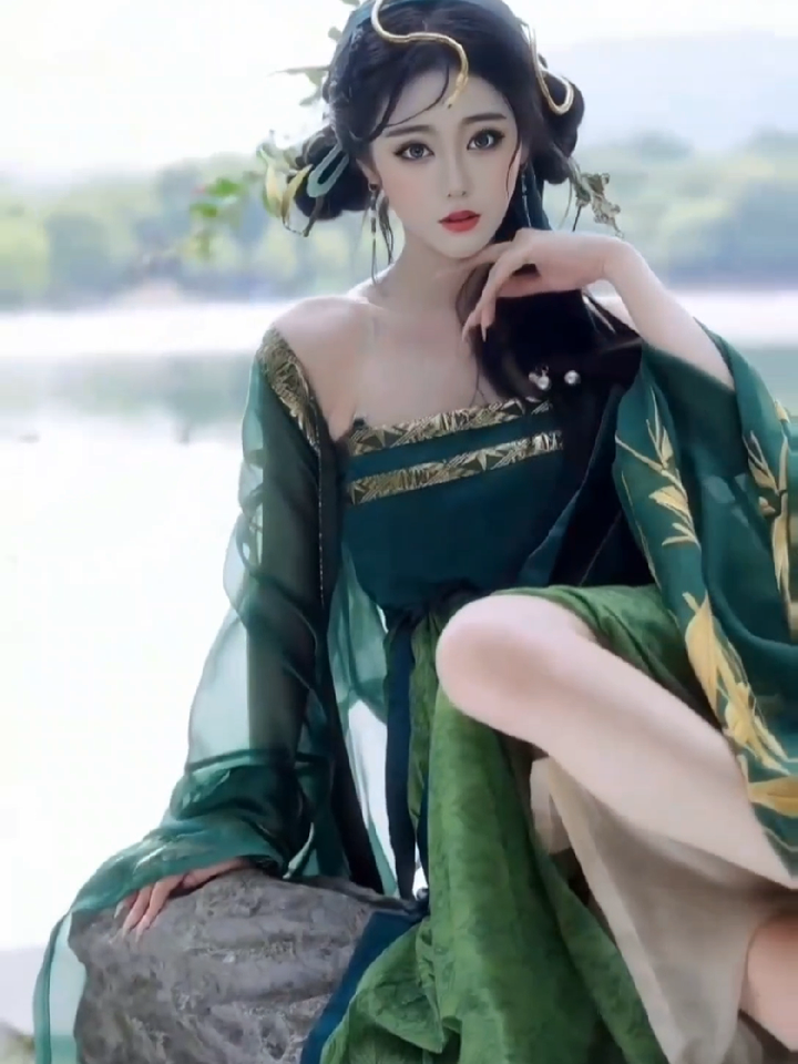 白蛇缘起,国风古韵,小青仿妆