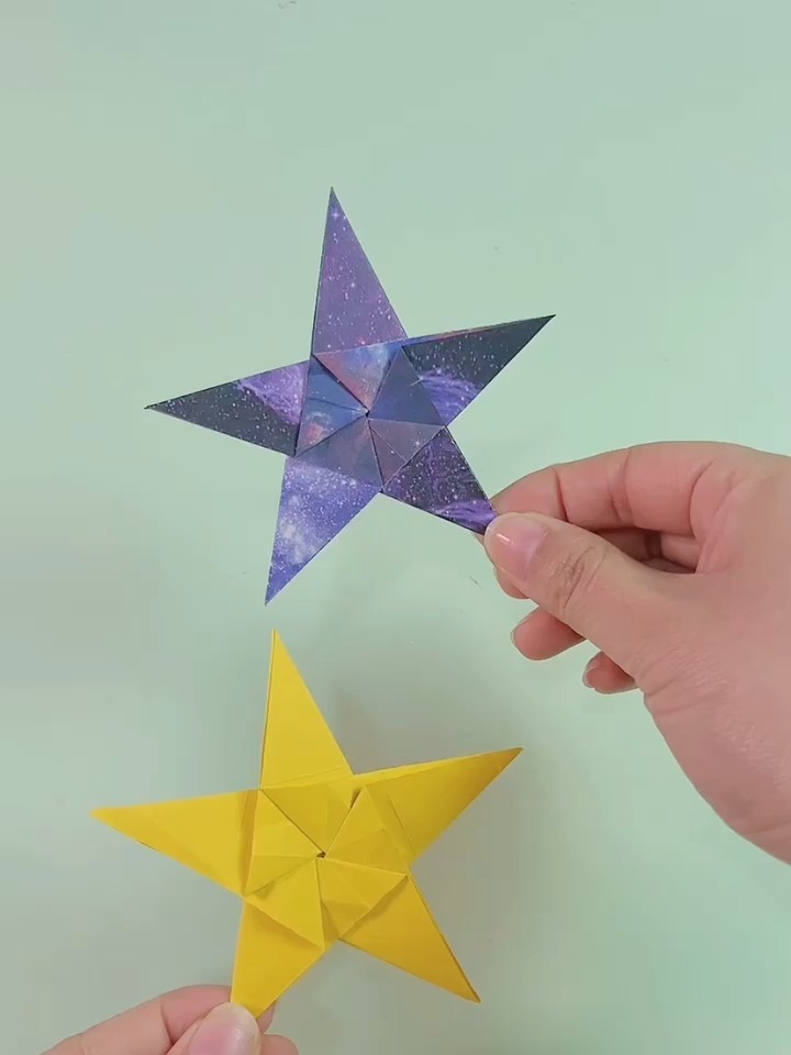 新手折纸教程之小星星