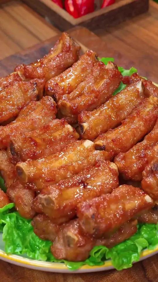 蒜香排骨蒜香骨半成品500g猪肉肉质小排脆皮骨猪肉质空气炸锅美食 蒜